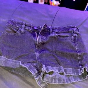 black skinny shorts, size 6..fits up to 155lbs from my experience